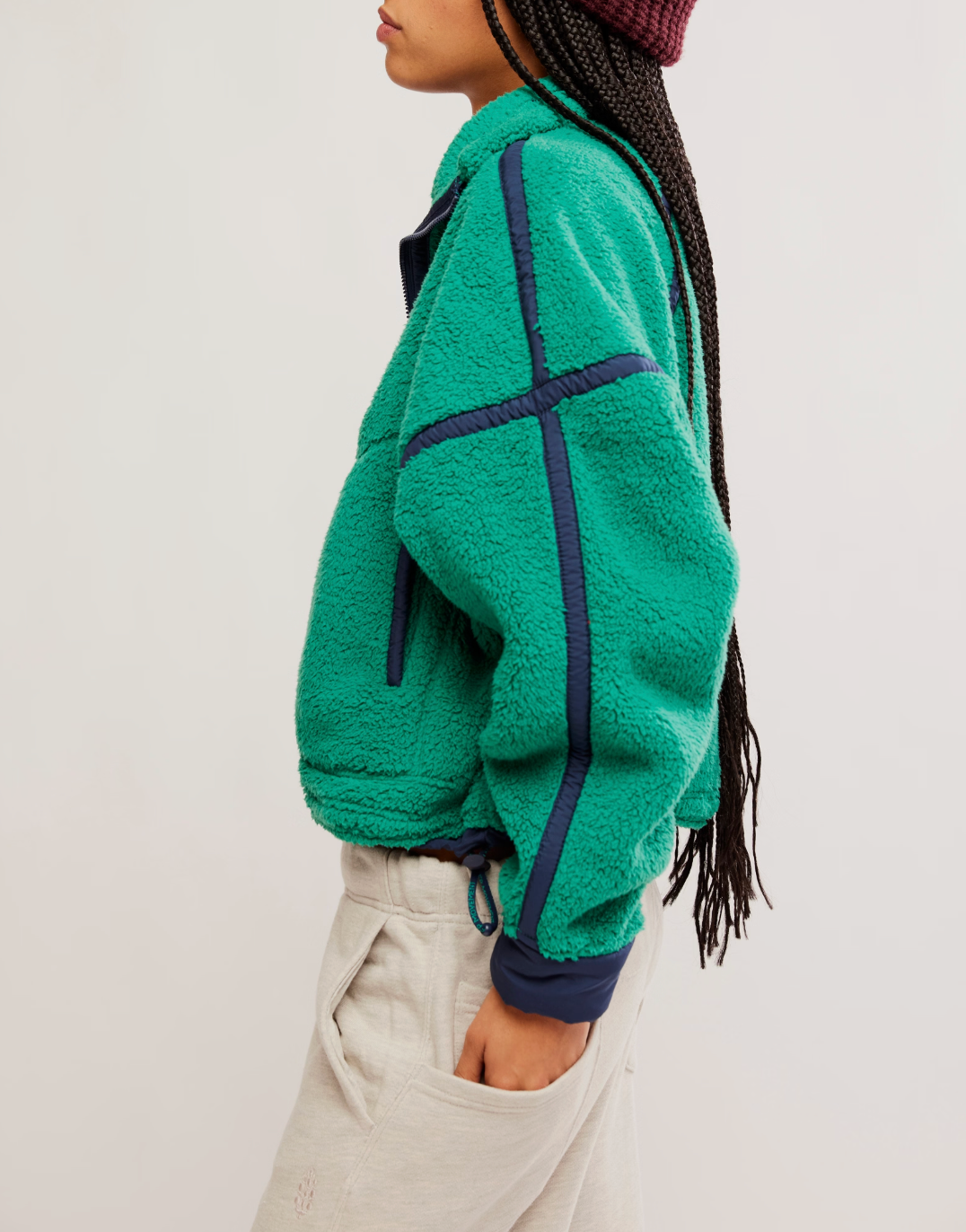 MOUNTAIN HIGH 1/2 ZIP | GREEN GLOW