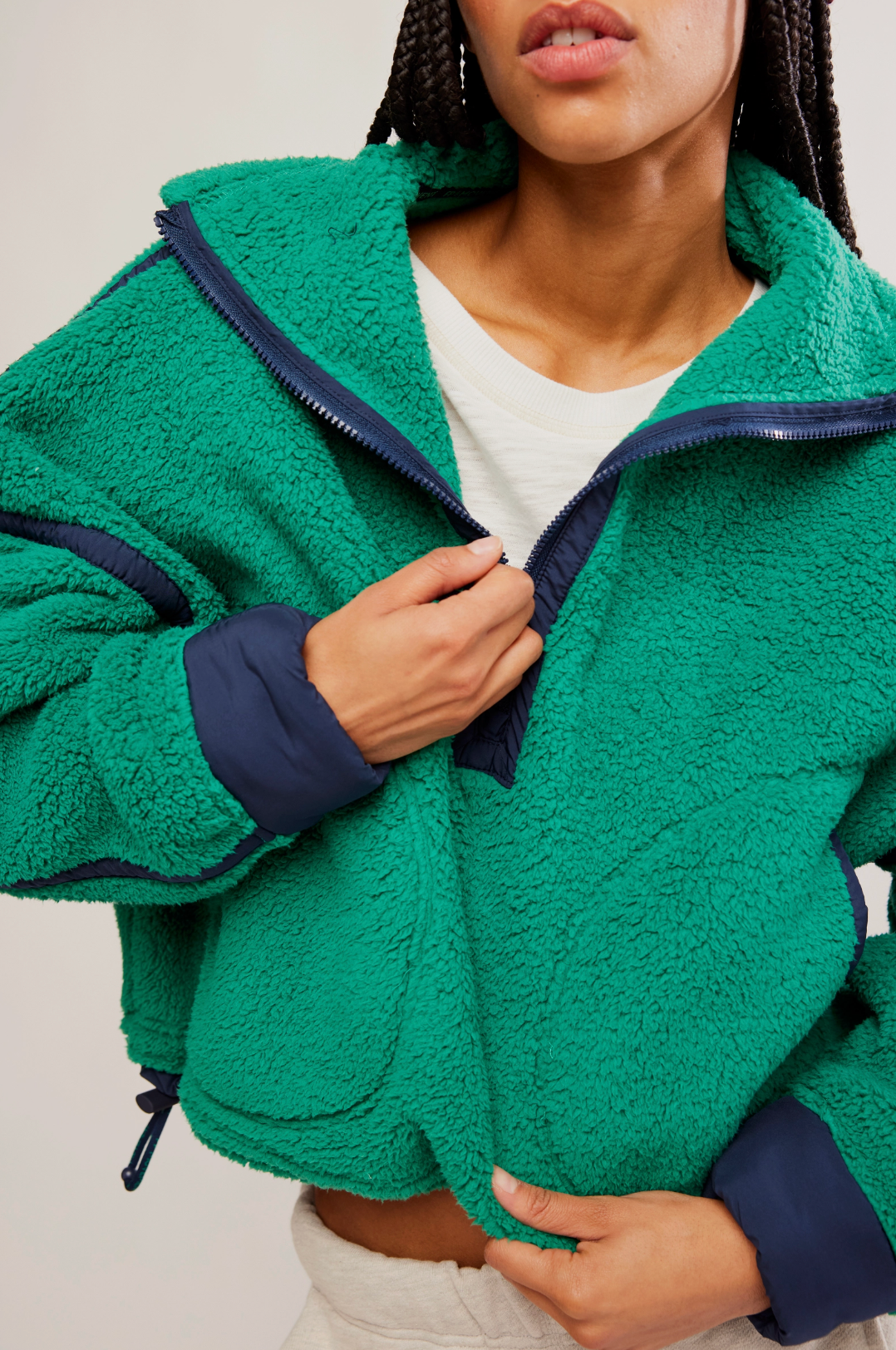 MOUNTAIN HIGH 1/2 ZIP | GREEN GLOW