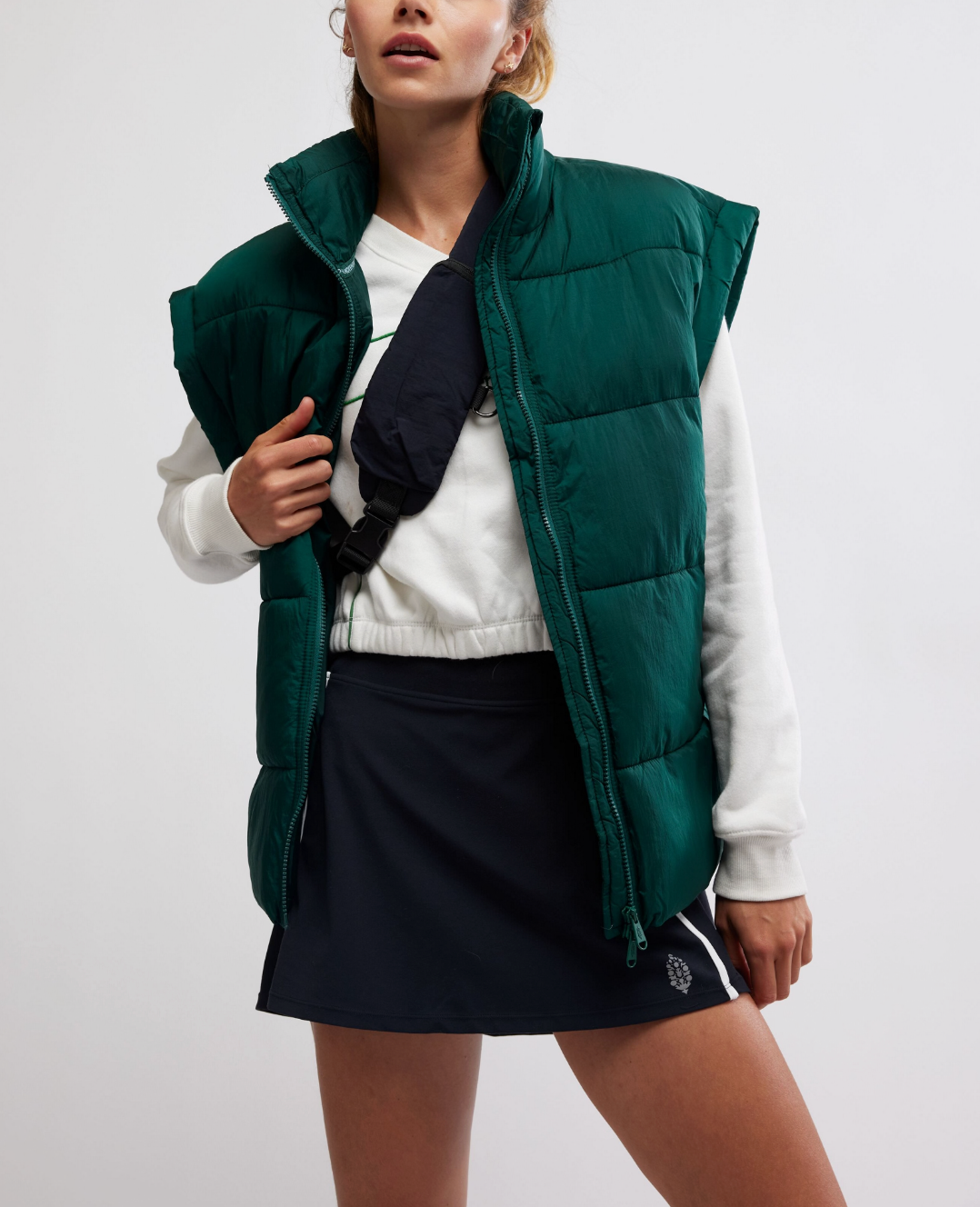 IN A BUBBLE PUFFER VEST | EVERGREEN