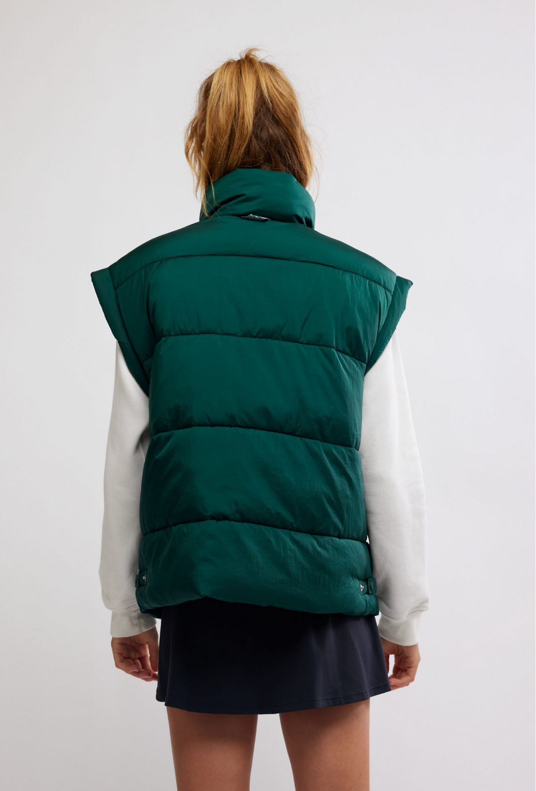 IN A BUBBLE PUFFER VEST | EVERGREEN