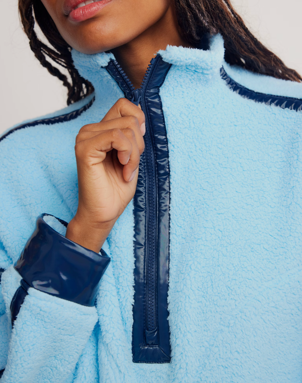 MOUNTAIN HIGH 1/2 ZIP | BLUE SHINE