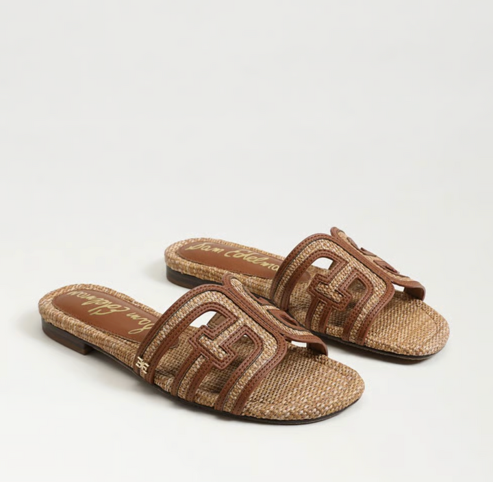 BAY MULTI SLIDE SANDAL | COGNAC