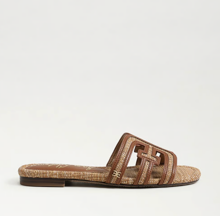 BAY MULTI SLIDE SANDAL | COGNAC