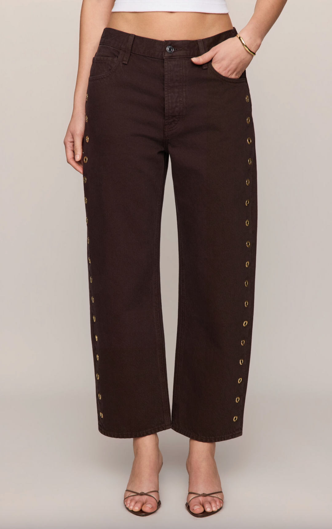 OFF DUTY BOWED ANKLE JEAN