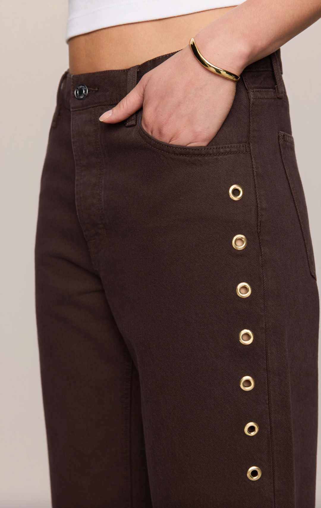 OFF DUTY BOWED ANKLE JEAN
