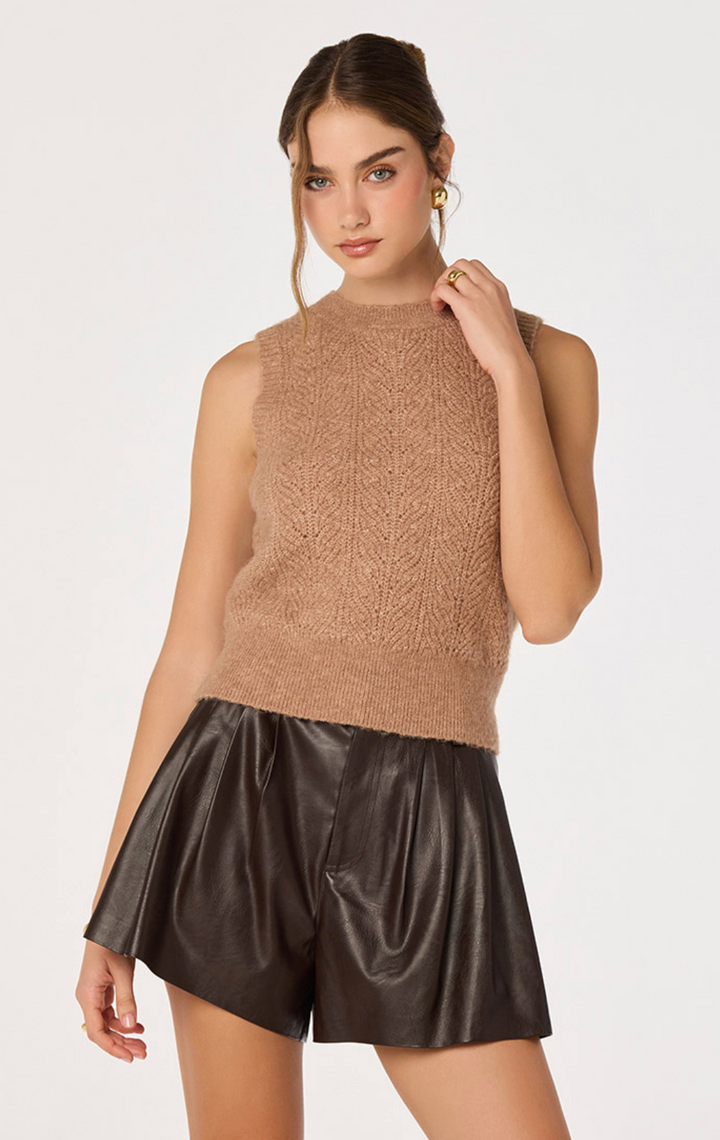 PERNILLE CABLE KNIT SWEATER TANK