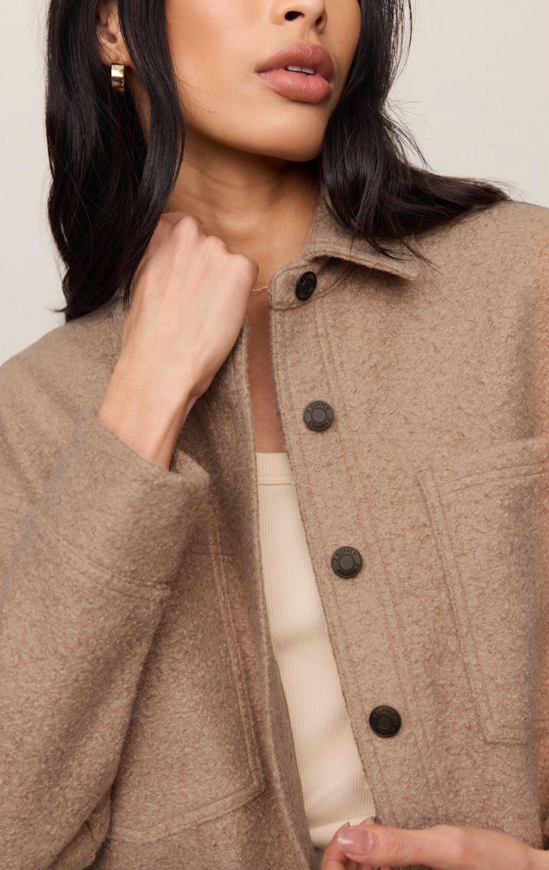 ALL DAY POODLE KNIT JACKET