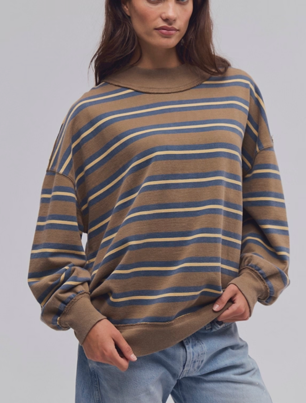 PALM SPRINGS STRIPED PULLOVER