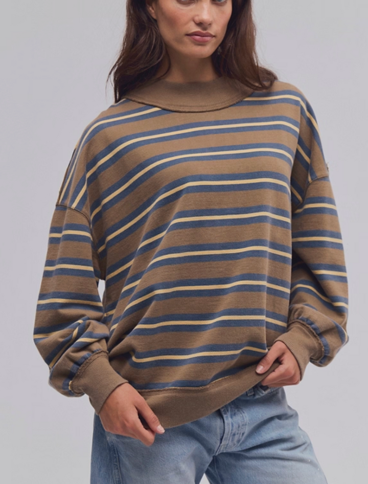 PALM SPRINGS STRIPED PULLOVER