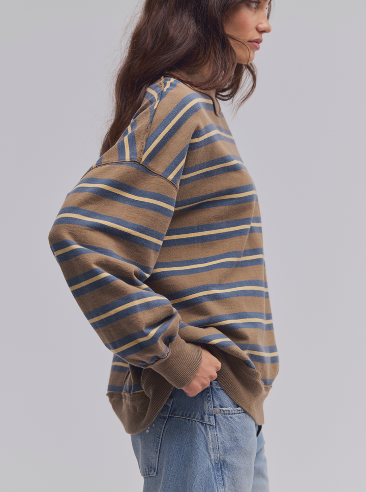 PALM SPRINGS STRIPED PULLOVER