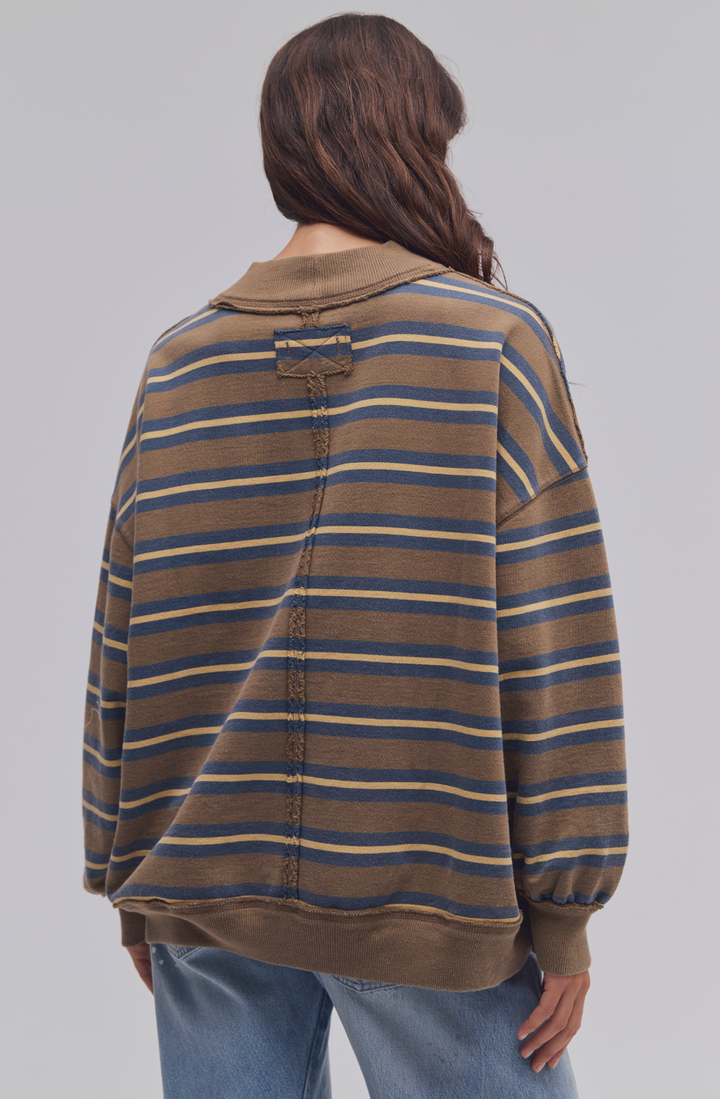 PALM SPRINGS STRIPED PULLOVER