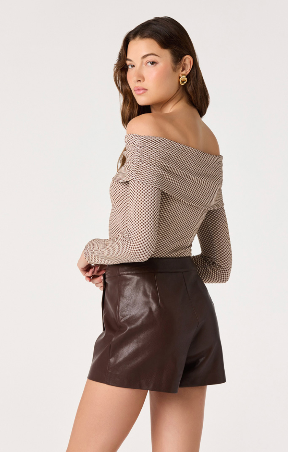 DIAMANTE OFF SHOULDER TOP