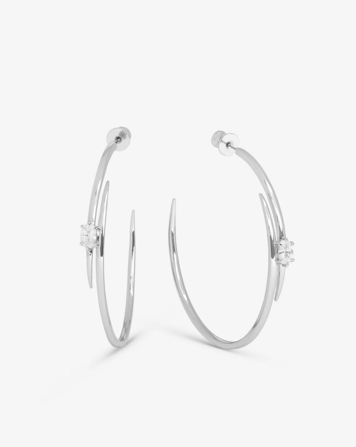 SHE'S ON POINT LASSO HOOPS 2"