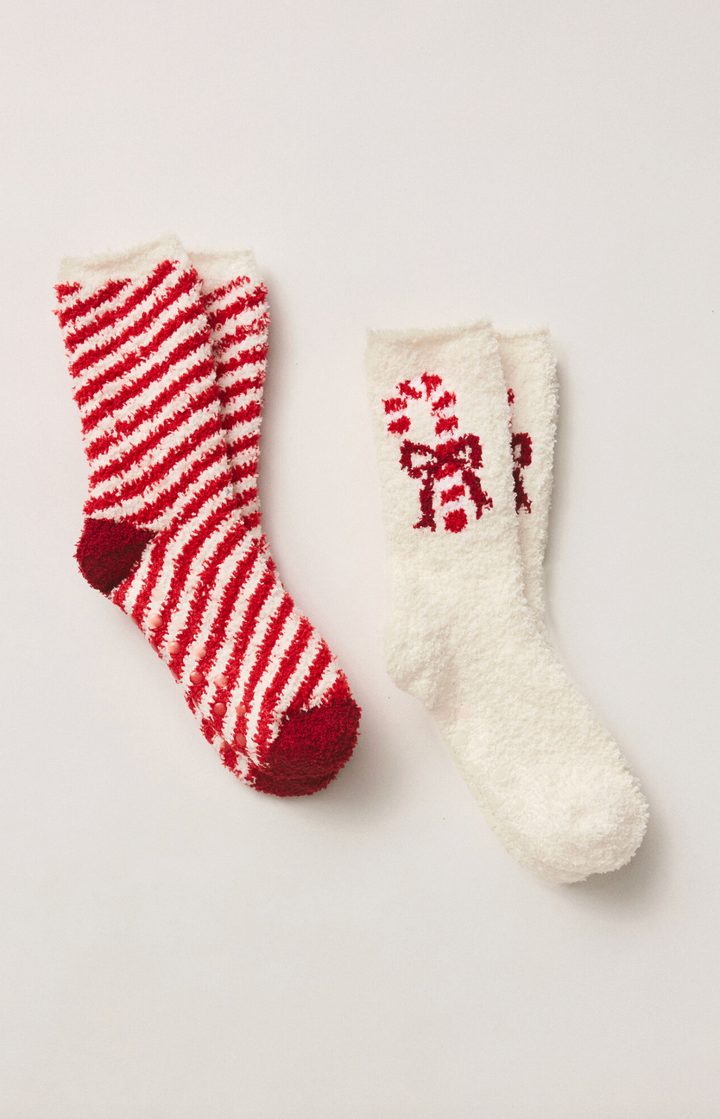 CANDY CANE SOCK SET