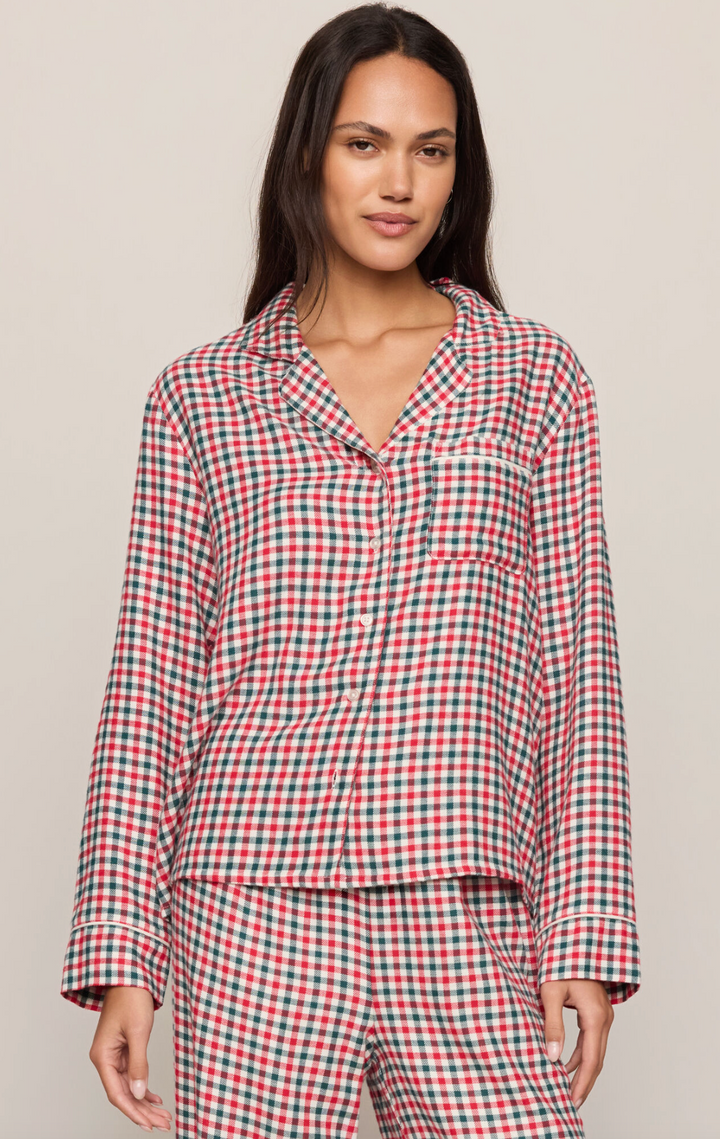 JOLLY GINGHAM PJ TOP