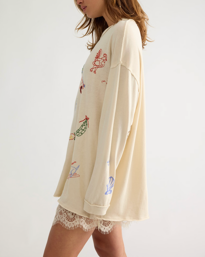 AVA LONG SLEEVE HOLIDAY TEE