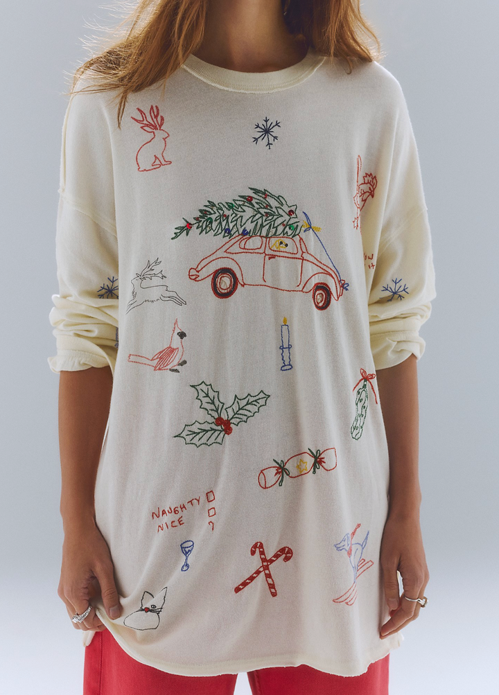 AVA LONG SLEEVE HOLIDAY TEE