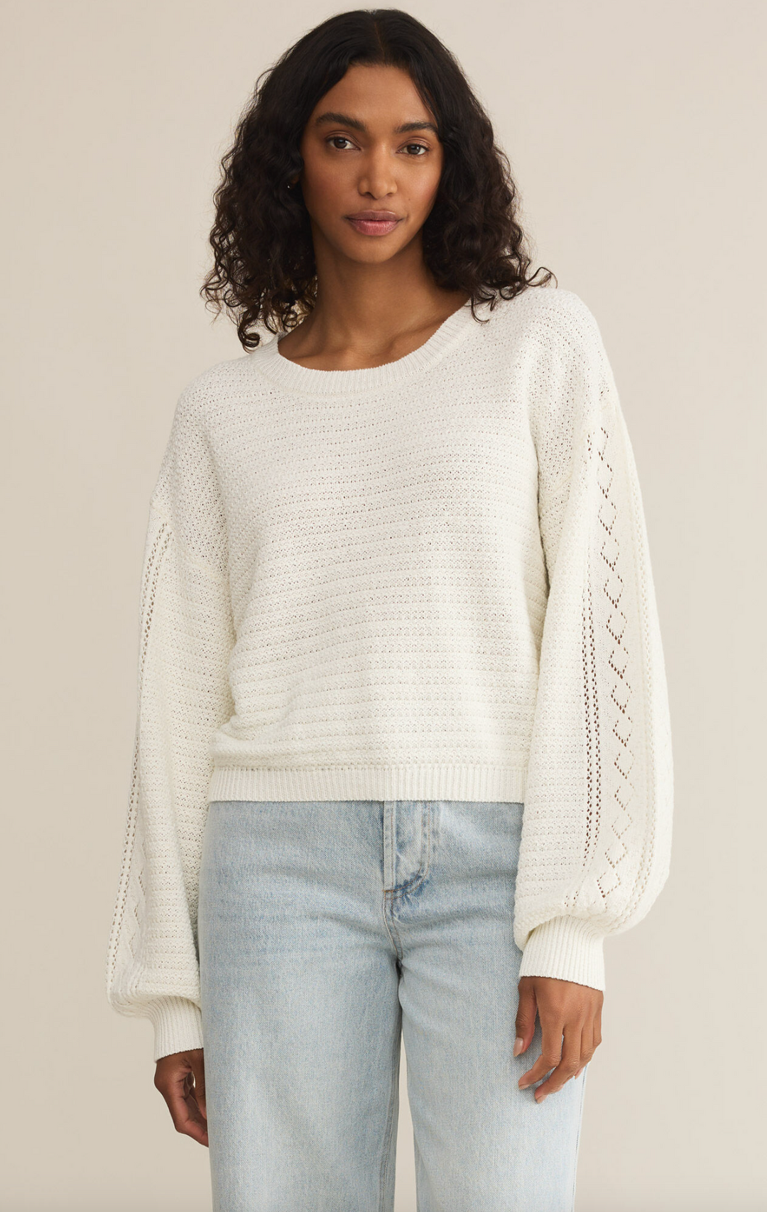 WHITNEY CROCHET SWEATER