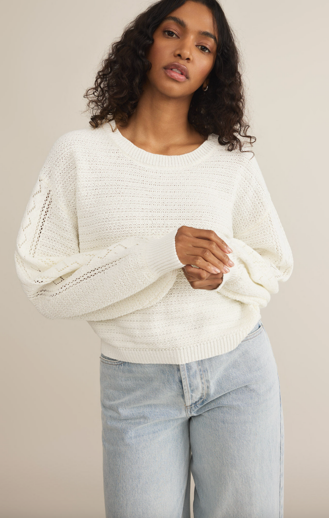 WHITNEY CROCHET SWEATER