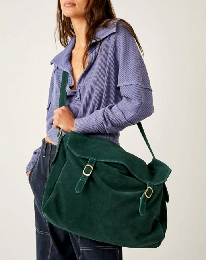ZAHARA SUEDE MESSENGER BAG