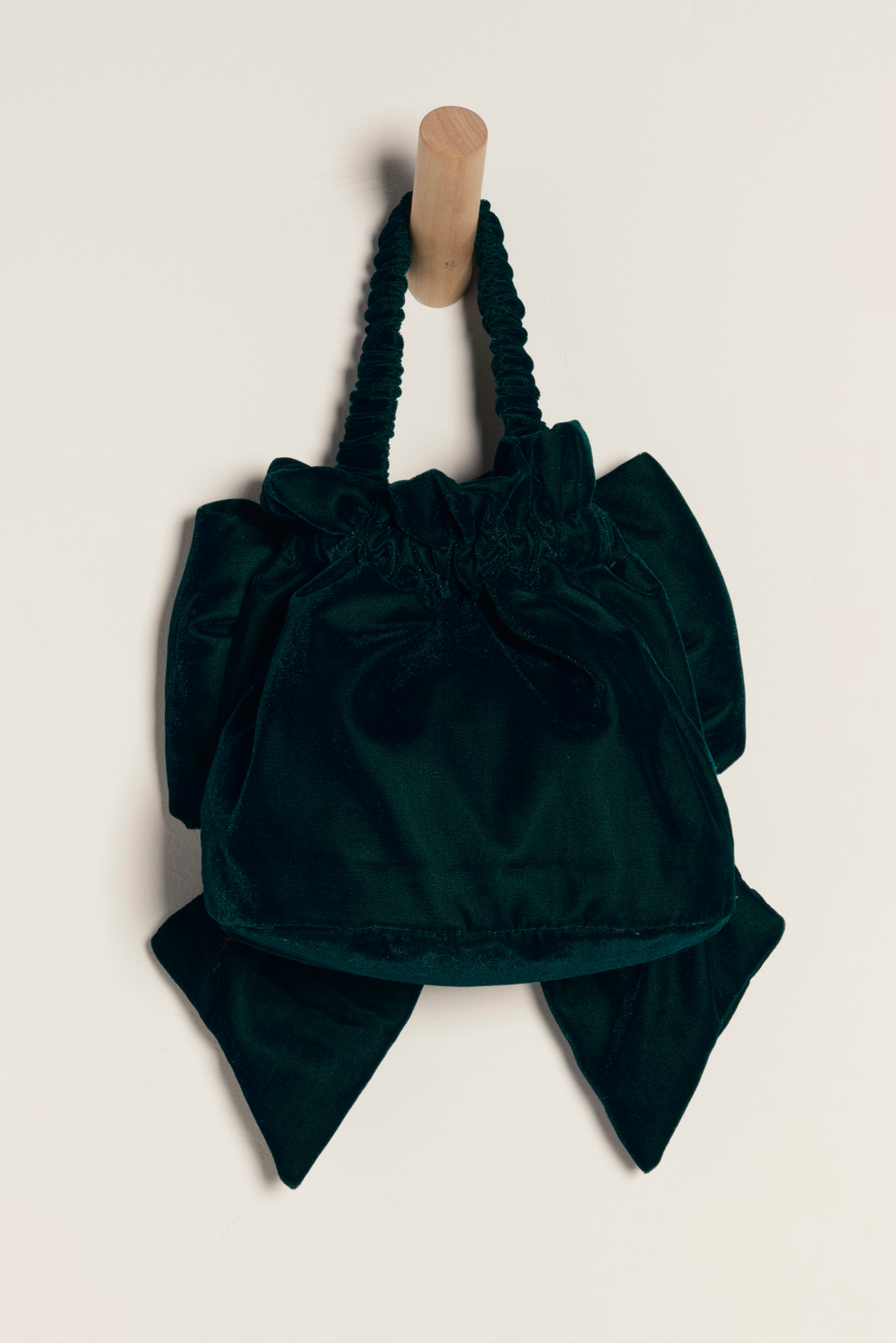 BELLE VELVET BOW BAG