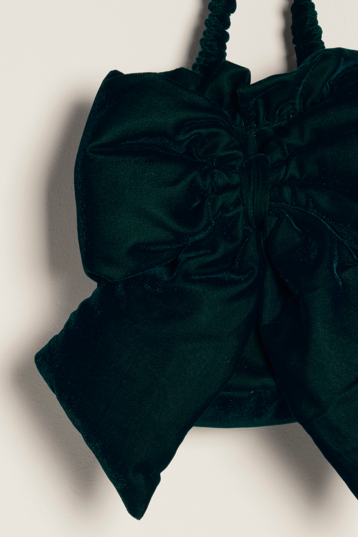 BELLE VELVET BOW BAG