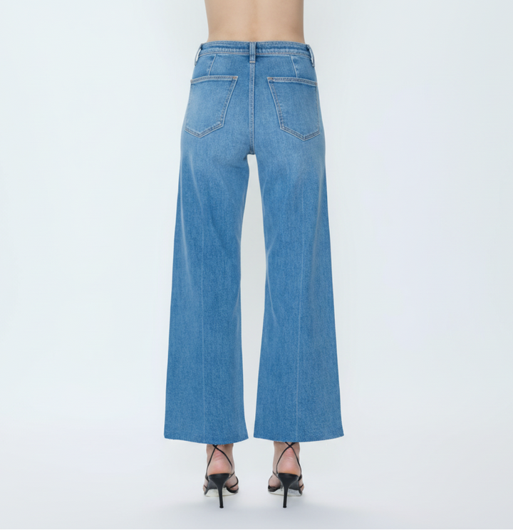 PENNY HIGH RISE WIDE LEG ANKLE JEAN