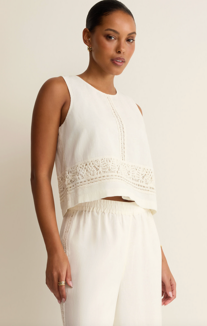 SLOANE EMBROIDERED TOP