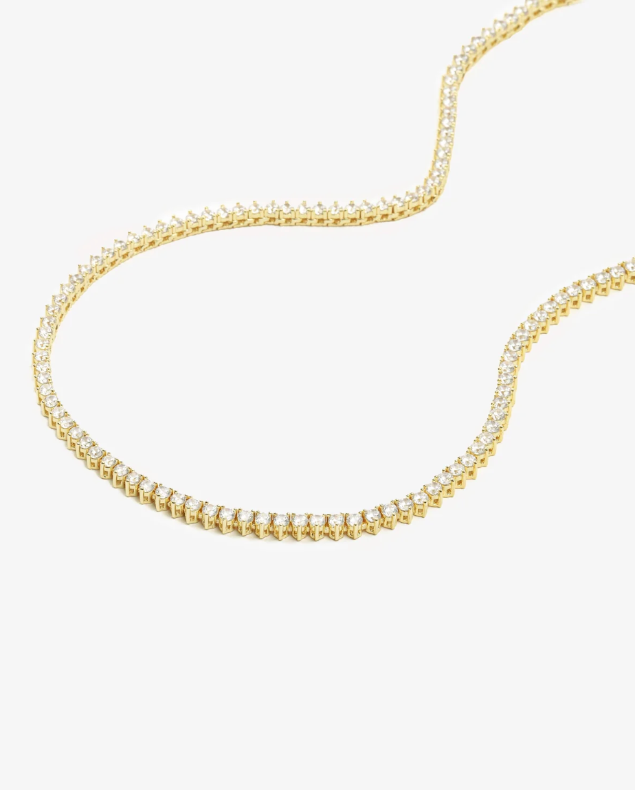 NOT YOUR BASIC TENNIS NECKLACE 3mm