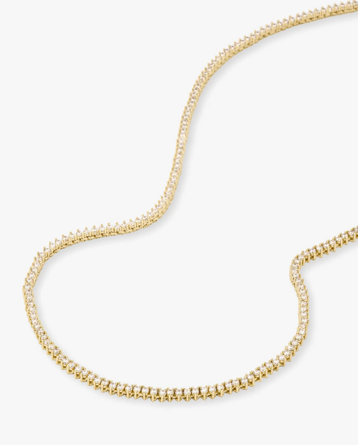 BABY NOT YOUR BASIC TENNIS NECKLACE 2mm