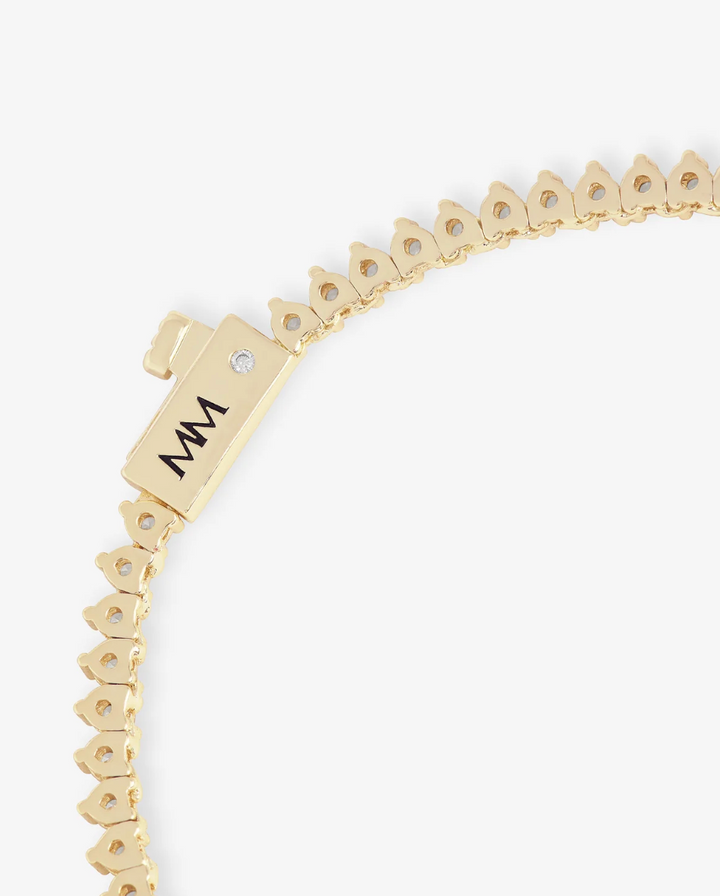 BABY NOT YOUR BASIC TENNIS NECKLACE 2mm