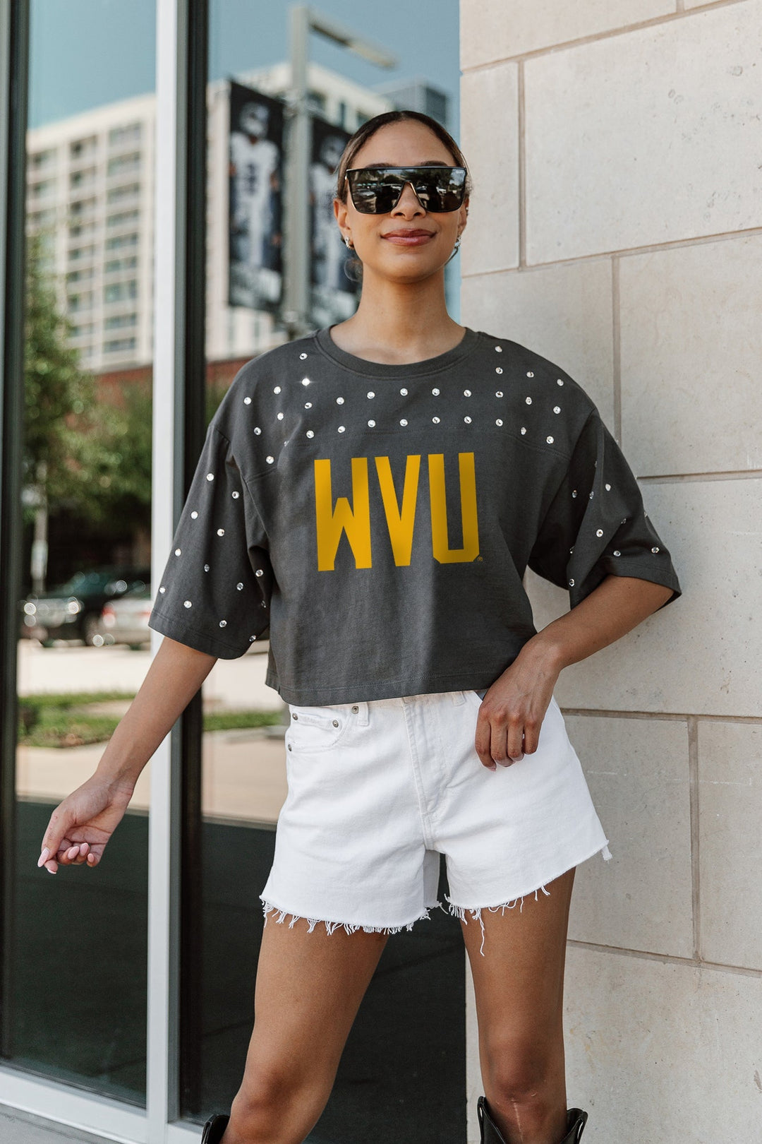 MAKING MOVES RHINESTONE WV TEE