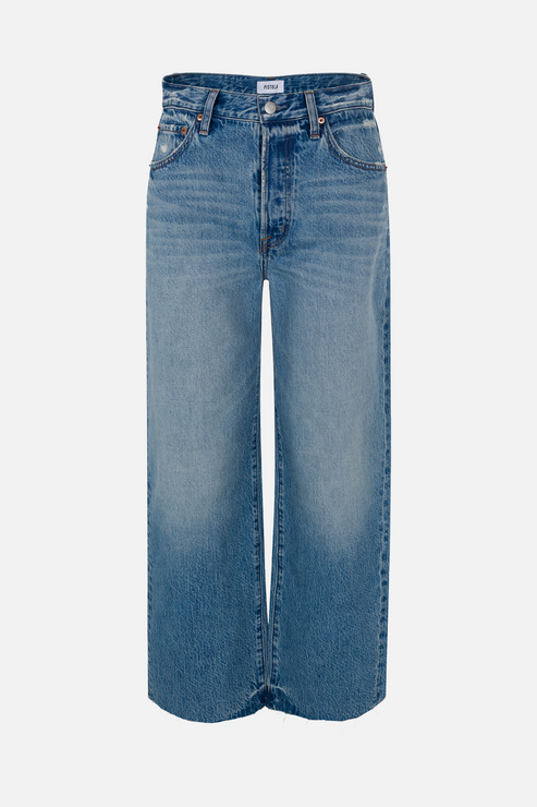 TATE CROP HIGH RISE BOW LEGGED JEAN