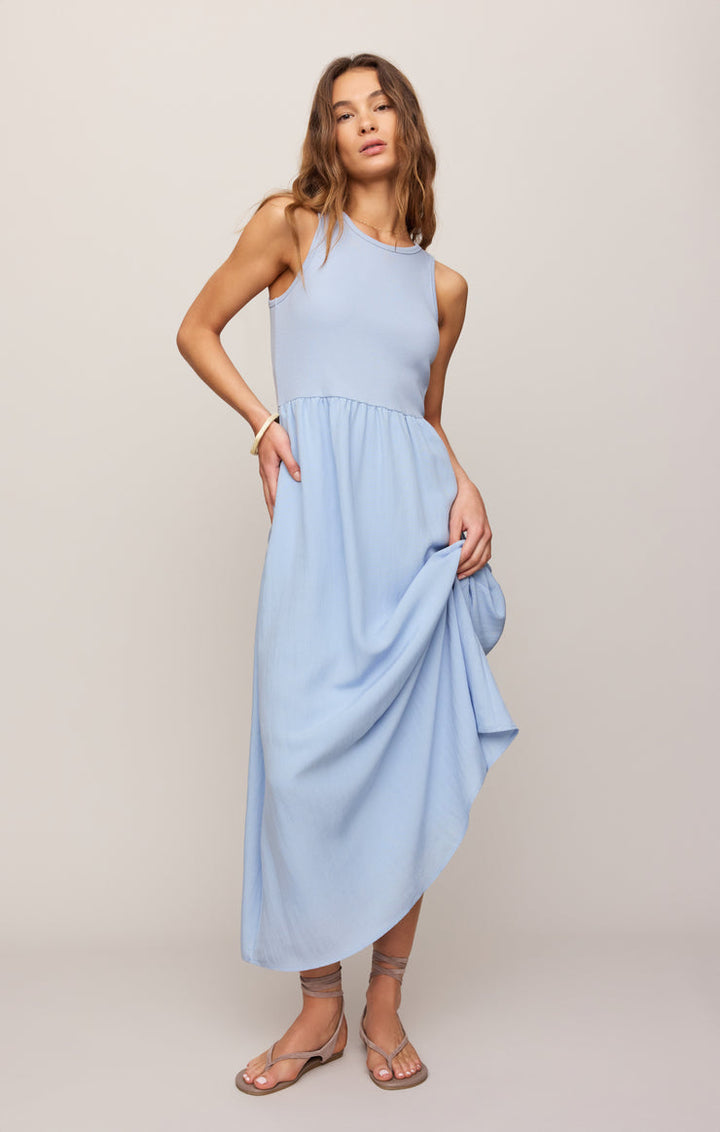CHARLOTTE RIB MIDI DRESS