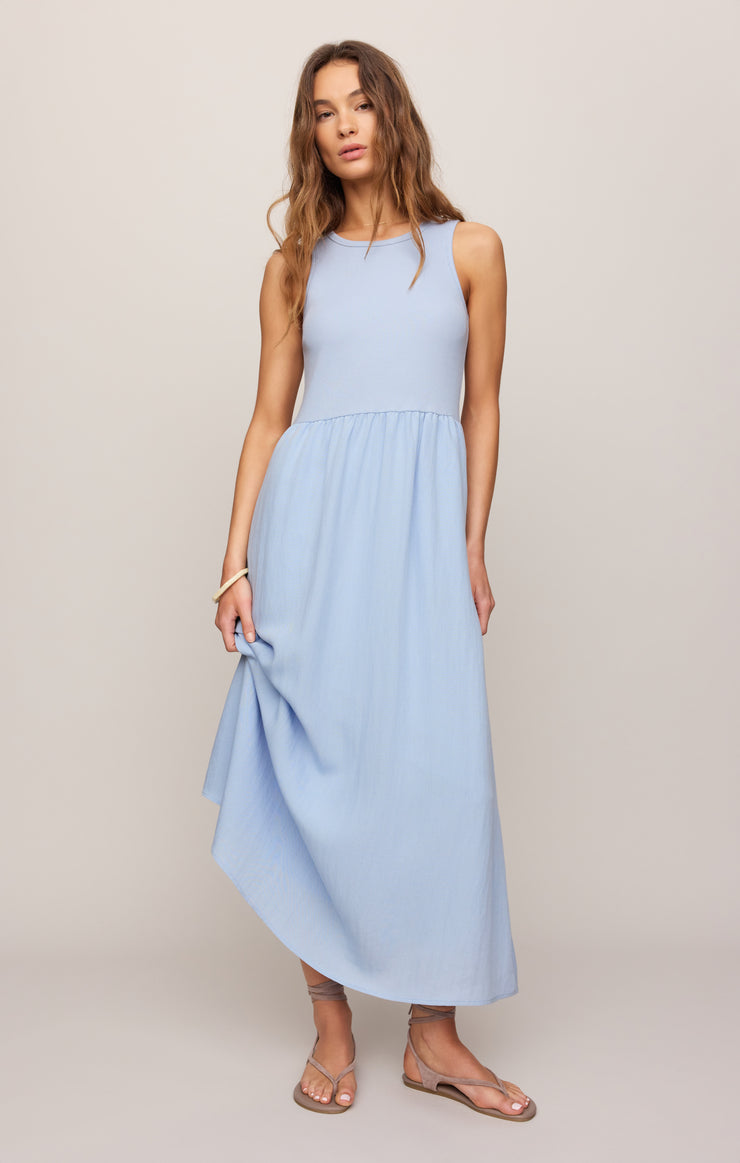 CHARLOTTE RIB MIDI DRESS