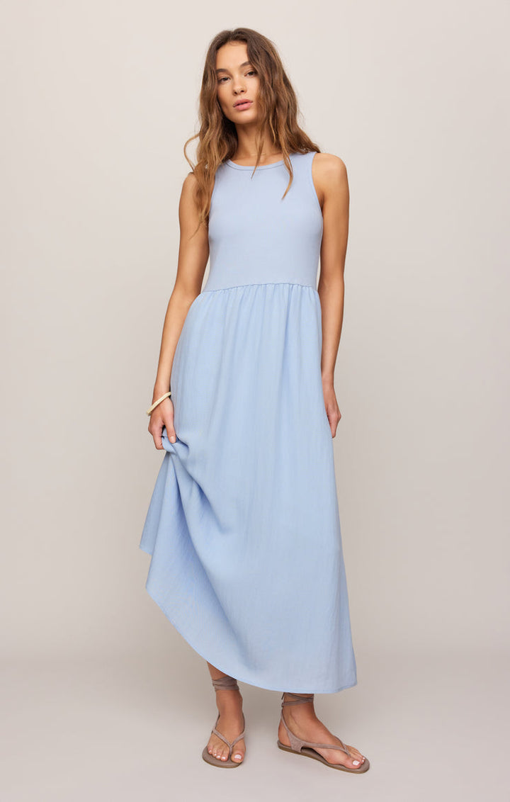 CHARLOTTE RIB MIDI DRESS