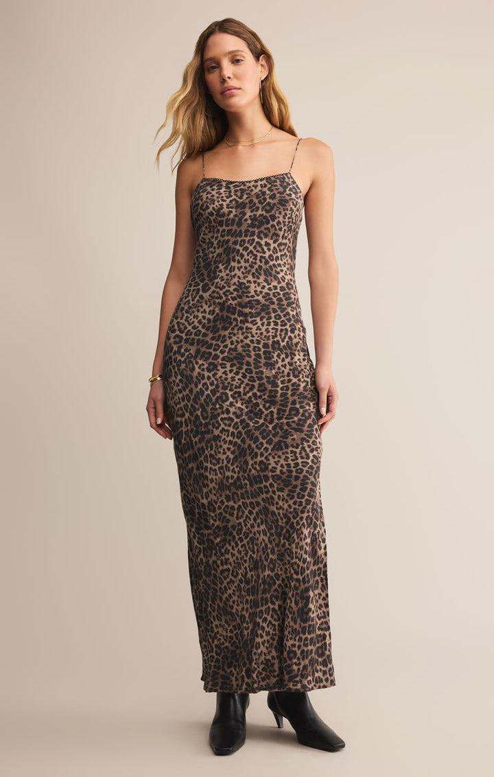 CIELO LEOPARD MIDI DRESS