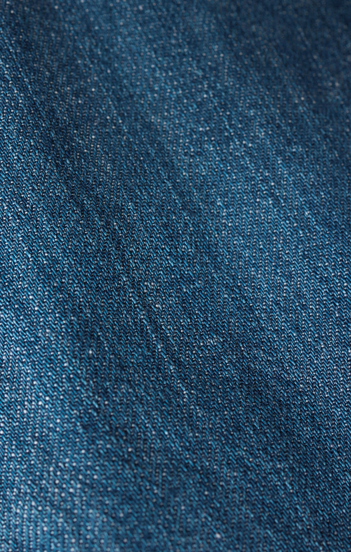 ANGEL EYES DENIM MINI DRESS