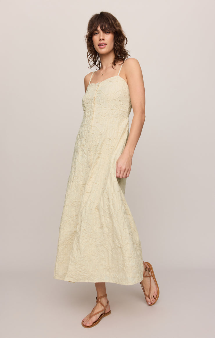 ANGEL EYES TEXTURED MAXI DRESS