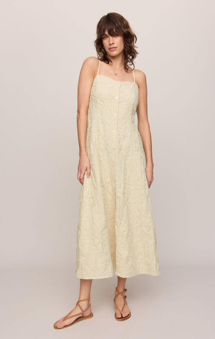 ANGEL EYES TEXTURED MAXI DRESS