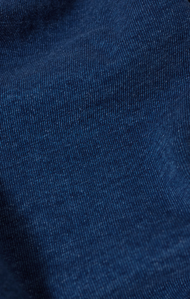 SOLACE JERSEY DENIM MINI DRESS