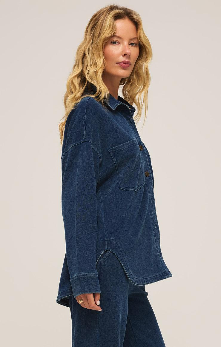 ALL DAY KNIT DENIM JACKET