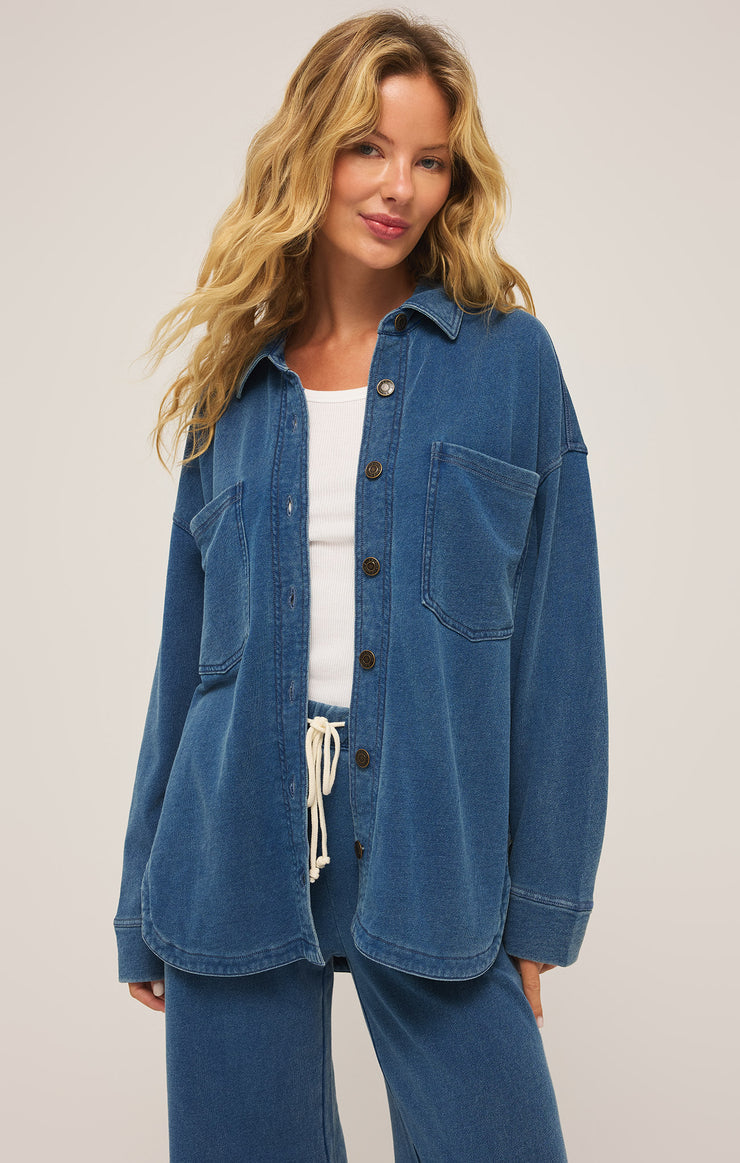 ALL DAY KNIT DENIM JACKET