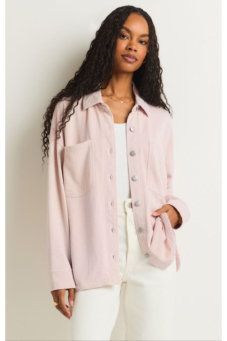 ALL DAY KNIT JACKET | ROSE