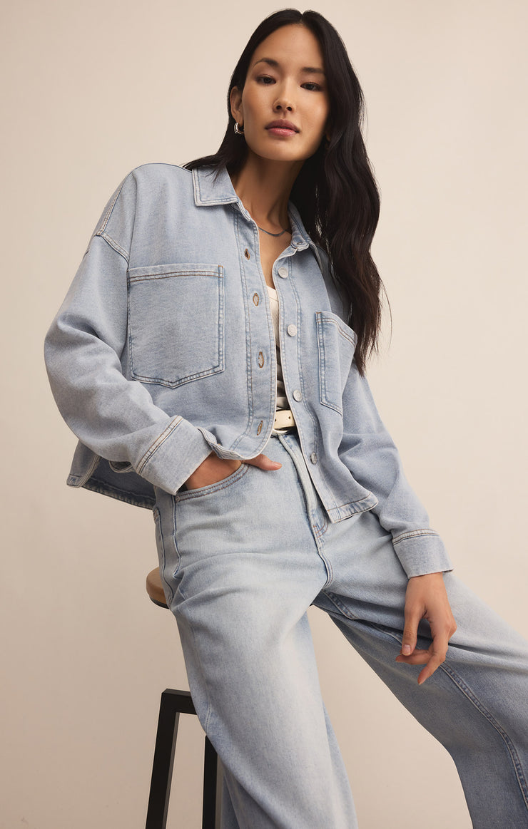 ALL DAY CROPPED KNIT JACKET