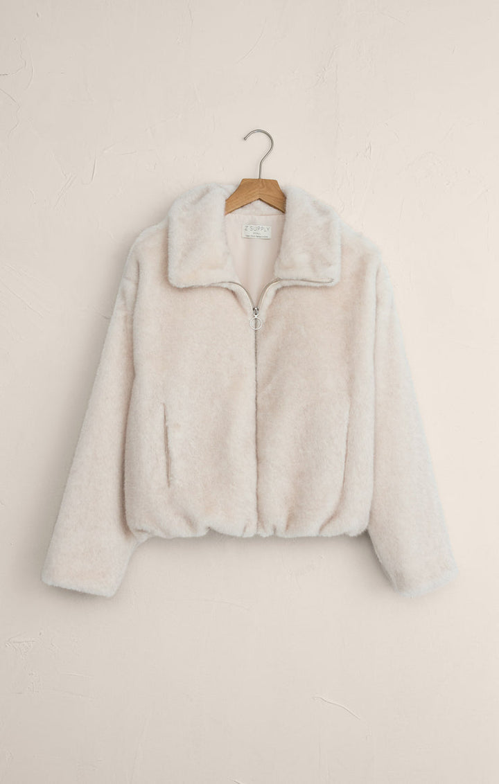 AMETHYST FAUX FUR JACKET