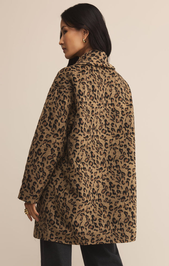 LENNON OVERSIZED LEOPARD COAT