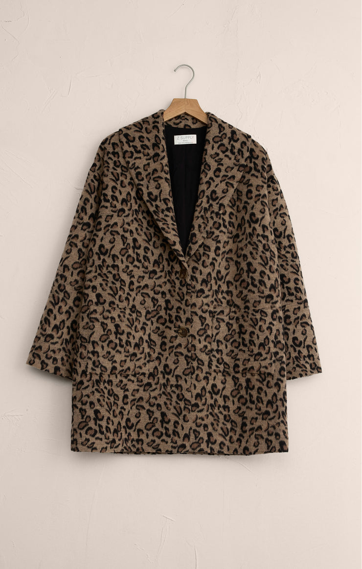 LENNON OVERSIZED LEOPARD COAT