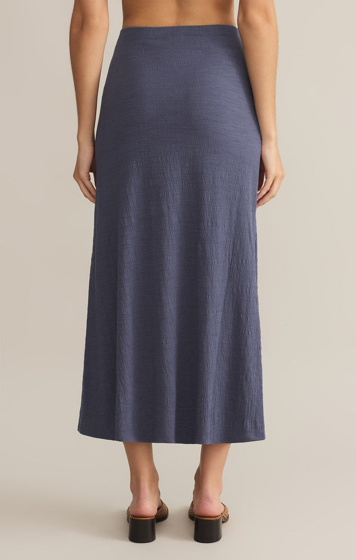 DELAVINE TEXTURED MIDI SKIRT