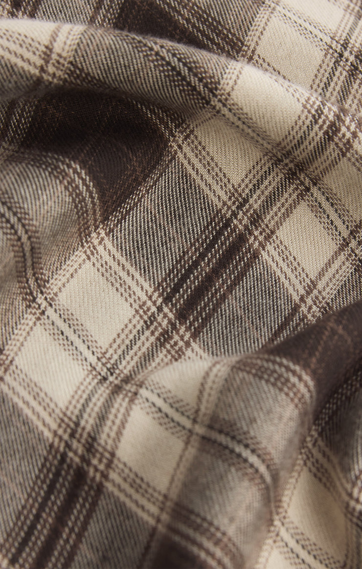 EUROPA PLAID MIDI SKIRT